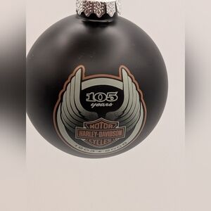 Harley-Davidson Matte Black Anniversary Ornament